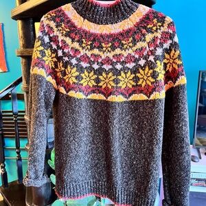 Twik Multicolor Fair Isle Crewneck Sweater